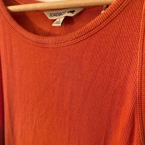 Toad & Co Ribbed Tank Top L - Picture 4 of 7